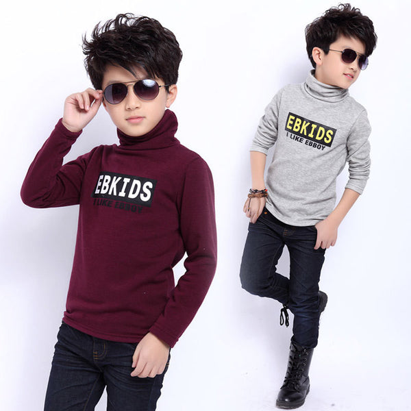 Turtleneck T-Shirts for Boys - devoir-demo2